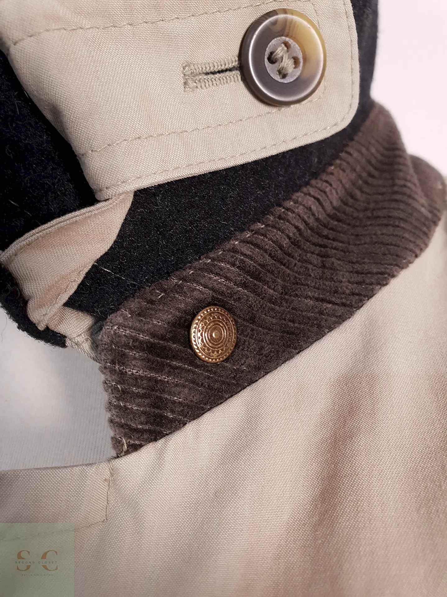 Trench Bugatti Gabardina Caqui Forro Desmontable - Talla 3XL 11