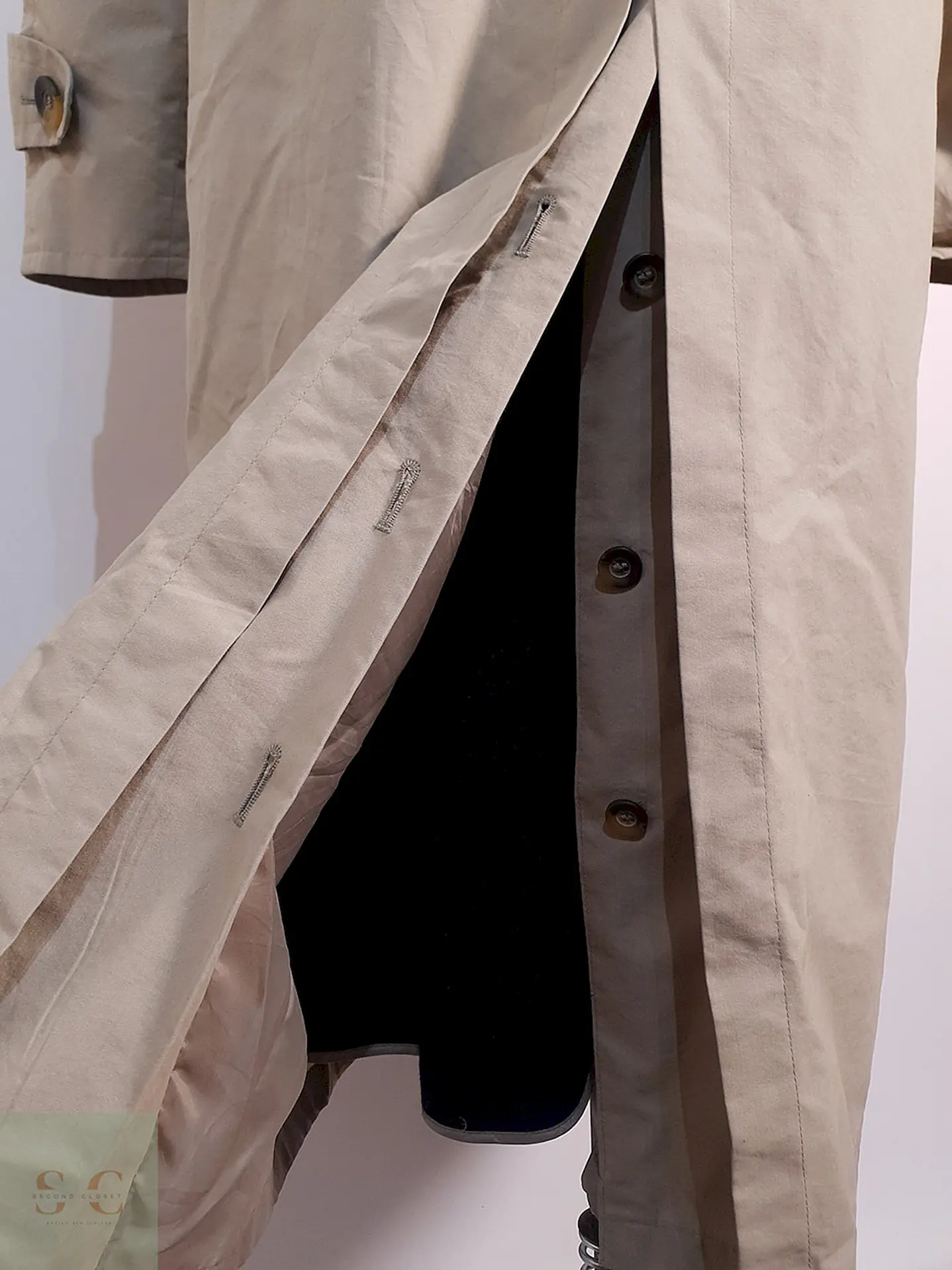 Trench Bugatti Gabardina Caqui Forro Desmontable - Talla 3XL 15
