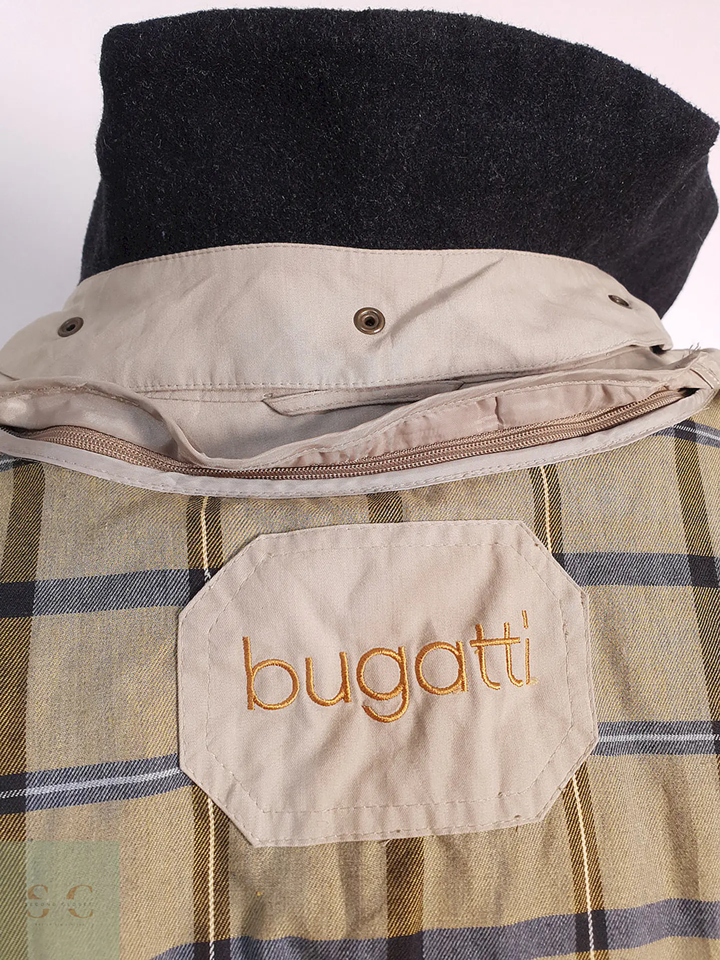 Trench Bugatti Gabardina Caqui Forro Desmontable - Talla 3XL 16