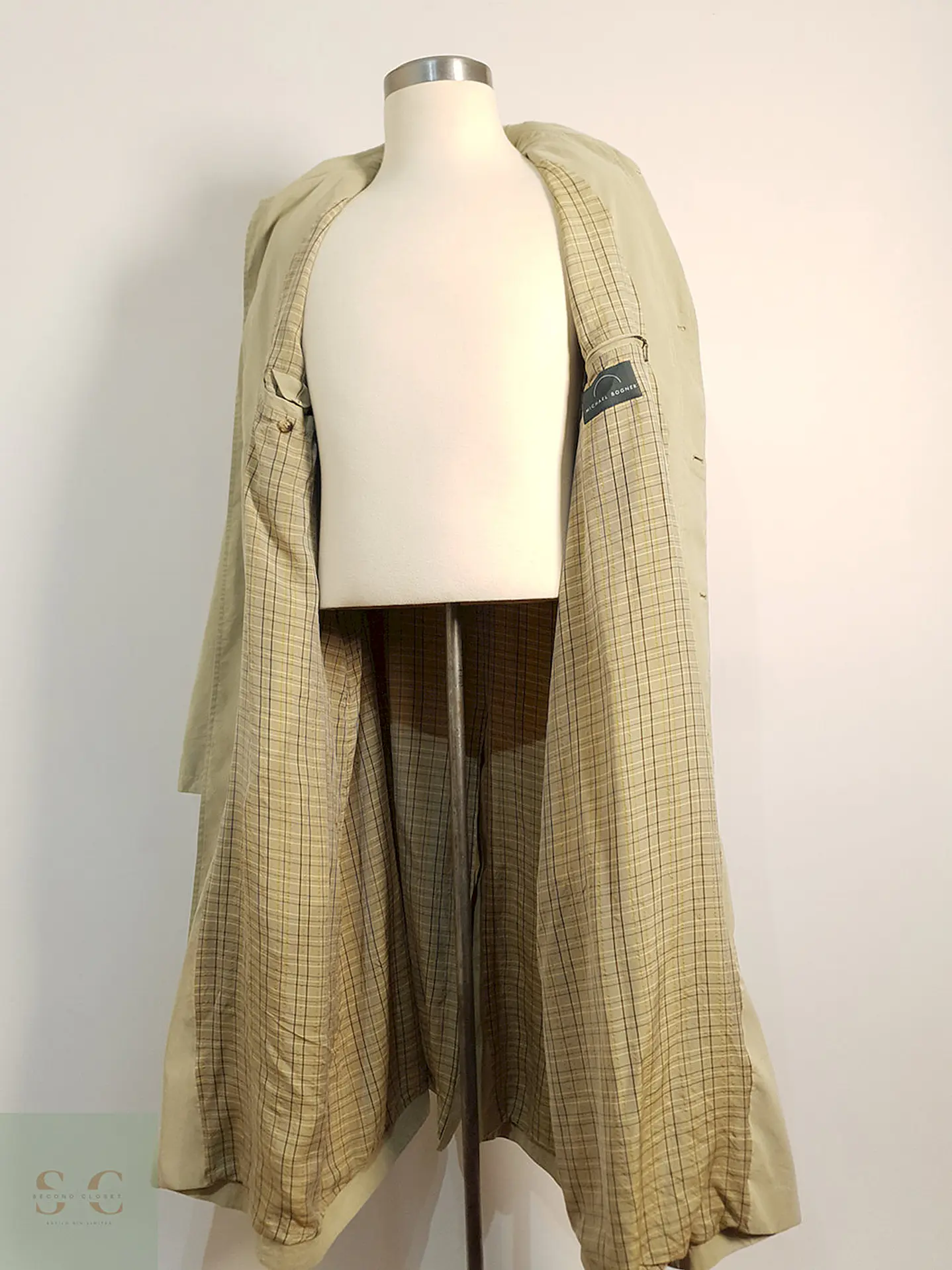 Trench Michael Bogner Beige Claro - Talla 3XL 7