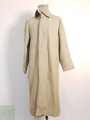 Trench Gilberto Gabardina Beige - Talla L