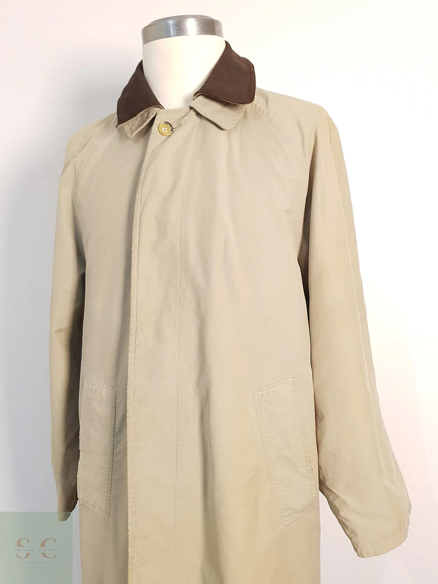 Trench Gilberto Gabardina Beige - Talla L 2