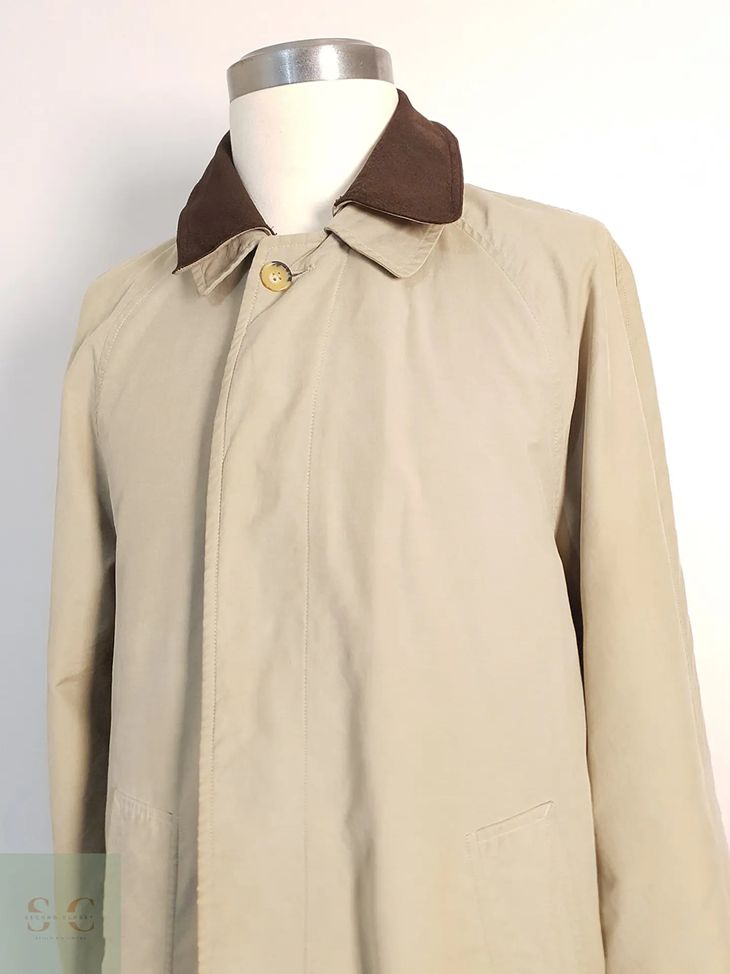 Trench Gilberto Gabardina Beige - Talla L 3