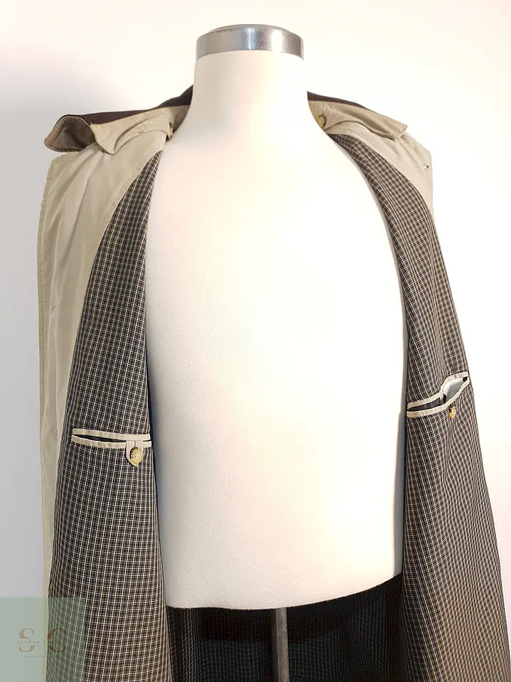 Trench Gilberto Gabardina Beige - Talla L 8