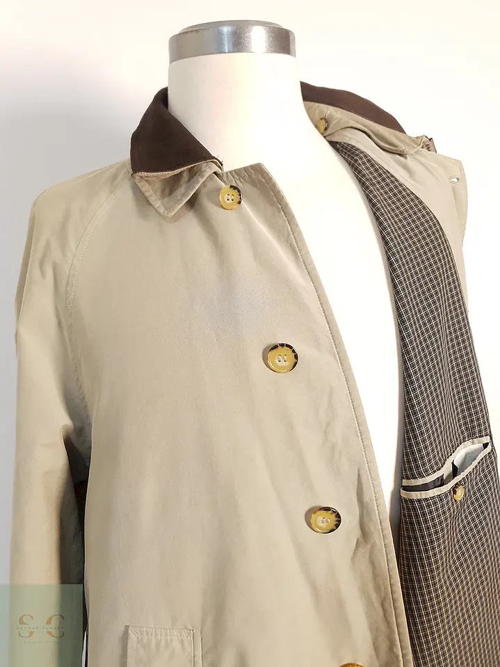 Trench Gilberto Gabardina Beige - Talla L 10