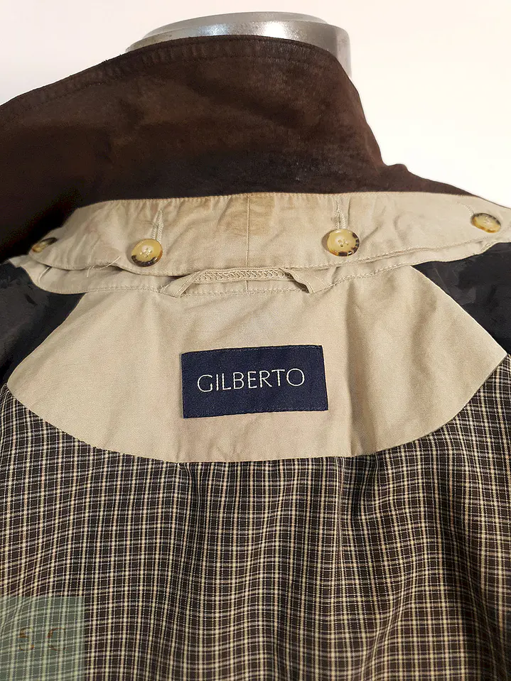 Trench Gilberto Gabardina Beige - Talla L 11