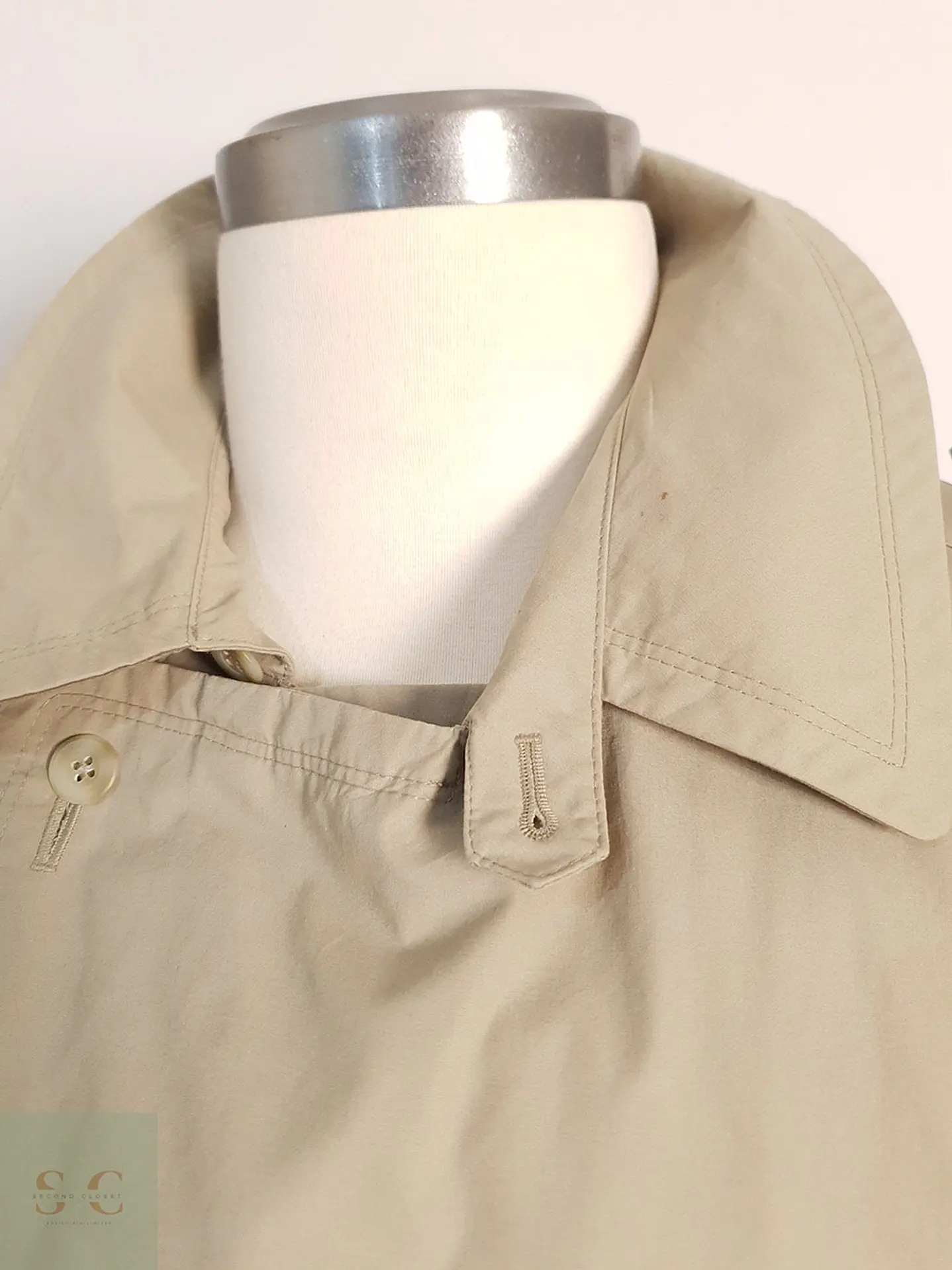 Trench Bugatti Cruzado con Cinturón Beige - Talla XL 2