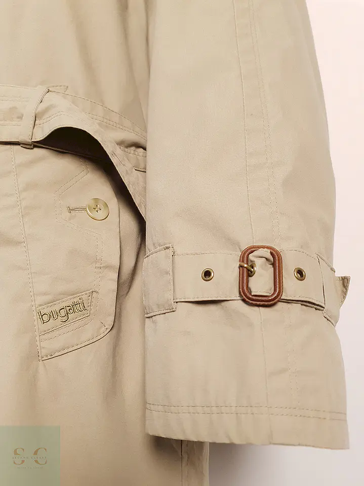 Trench Bugatti Cruzado con Cinturón Beige - Talla XL 4
