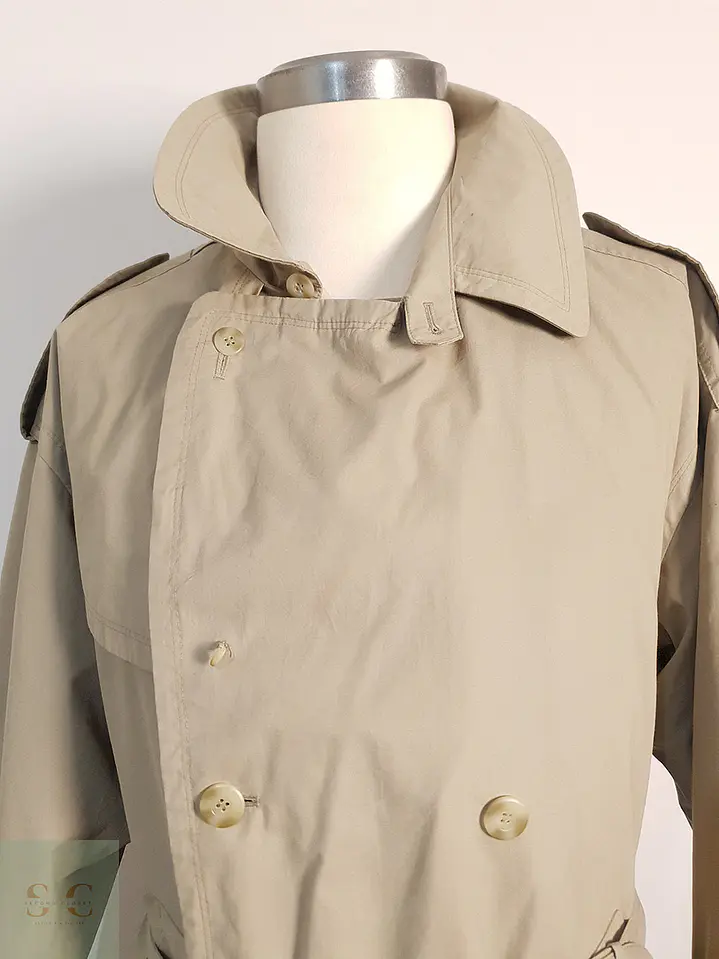 Trench Bugatti Cruzado con Cinturón Beige - Talla XL 7