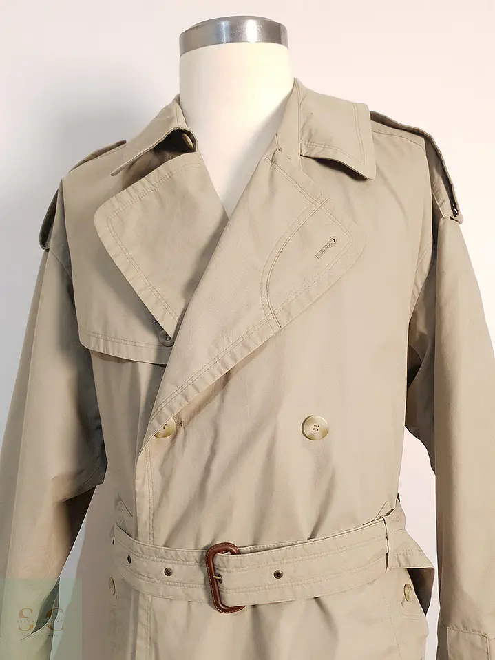 Trench Bugatti Cruzado con Cinturón Beige - Talla XL 8