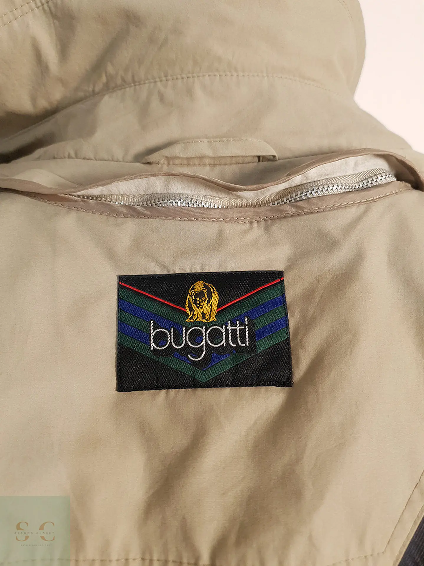 Trench Bugatti Cruzado con Cinturón Beige - Talla XL 13