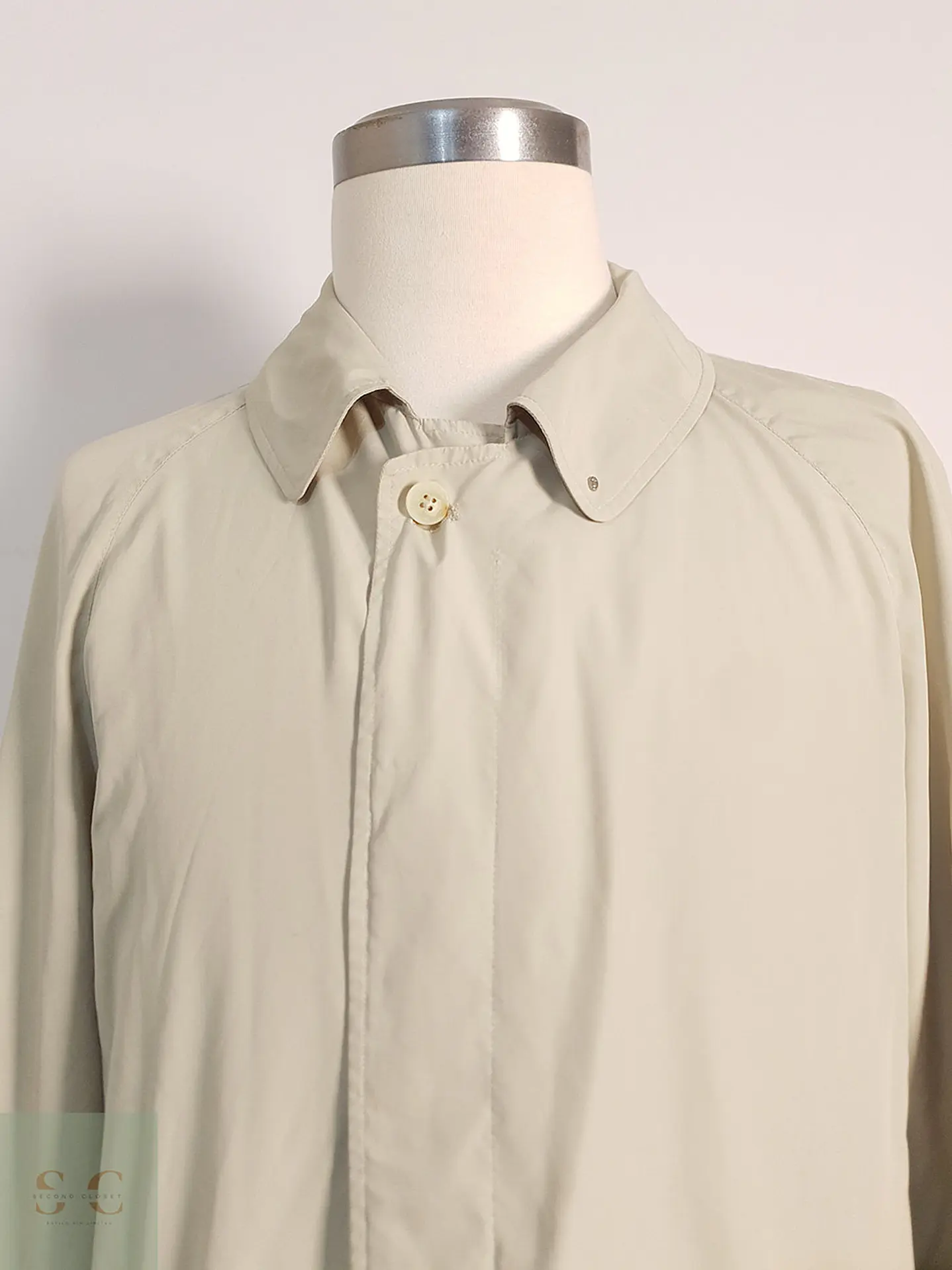 Trench Walbusch Gabardina Beige Claro - Talla L 2