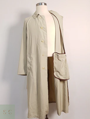 Trench Walbusch Gabardina Beige Claro - Talla L