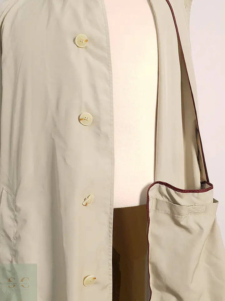Trench Walbusch Gabardina Beige Claro - Talla L 10