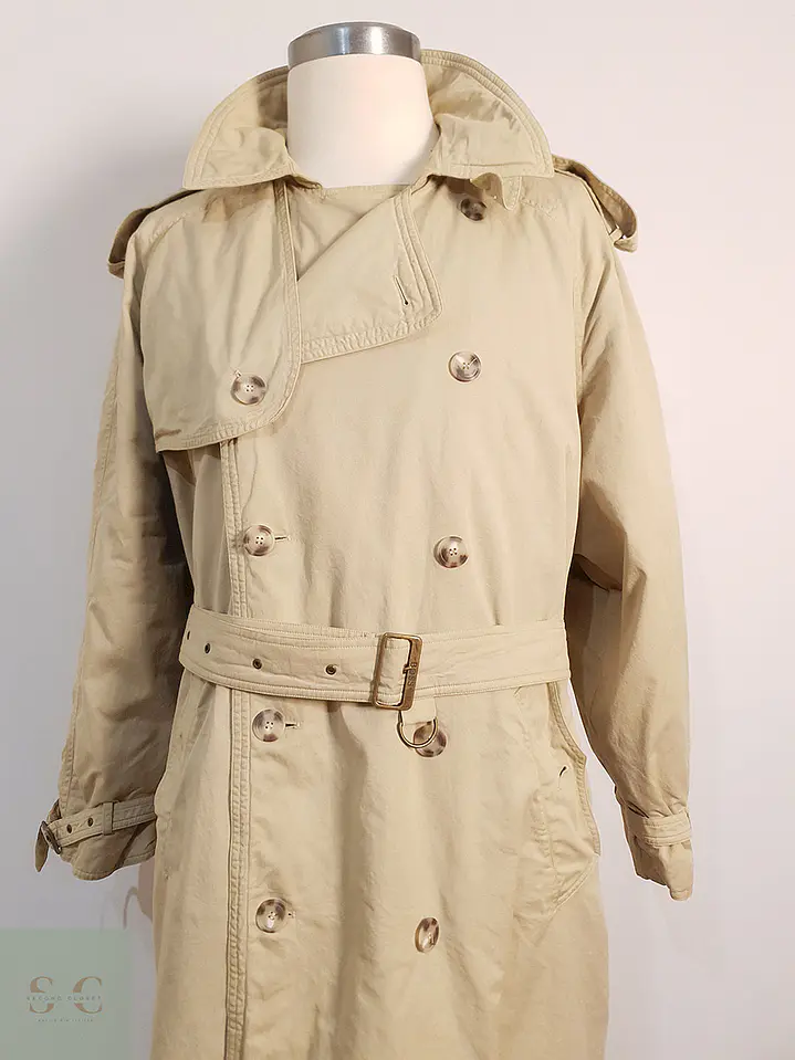 Trench Hugo Boss Cruzado con Cinturón Beige - Talla 3XL 3