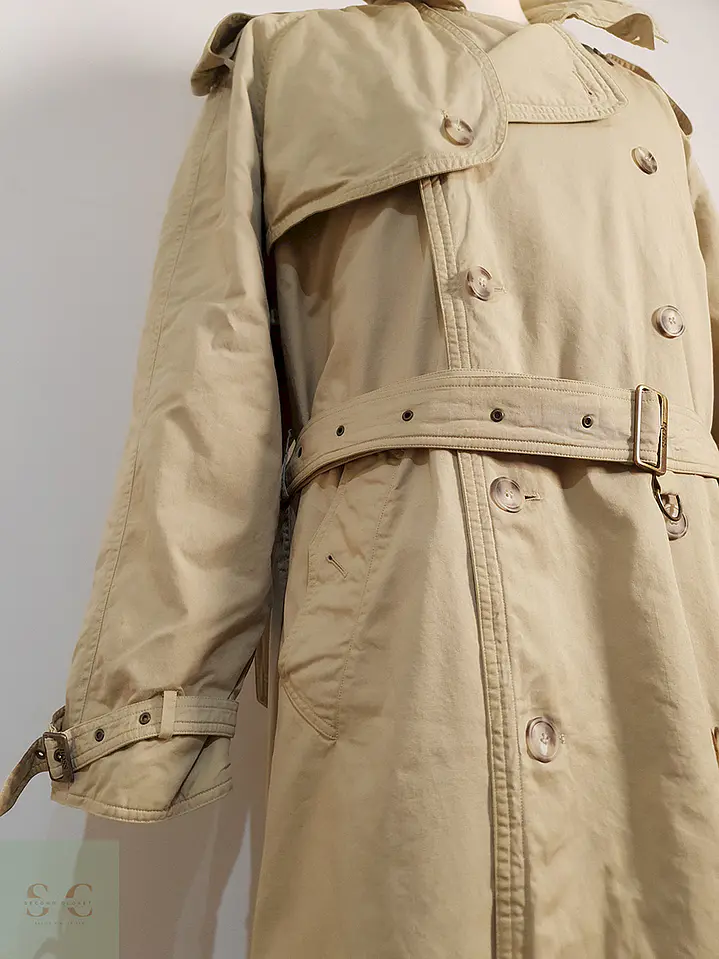 Trench Hugo Boss Cruzado con Cinturón Beige - Talla 3XL 5