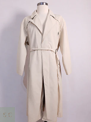Trench Werther con Cinturón Marfil - Talla 3XL