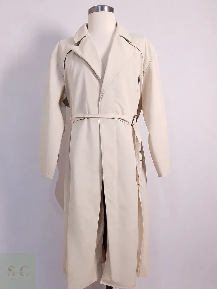 Trench Werther Marfil Hombre Premium con Cinturón – Talla 3XL 1