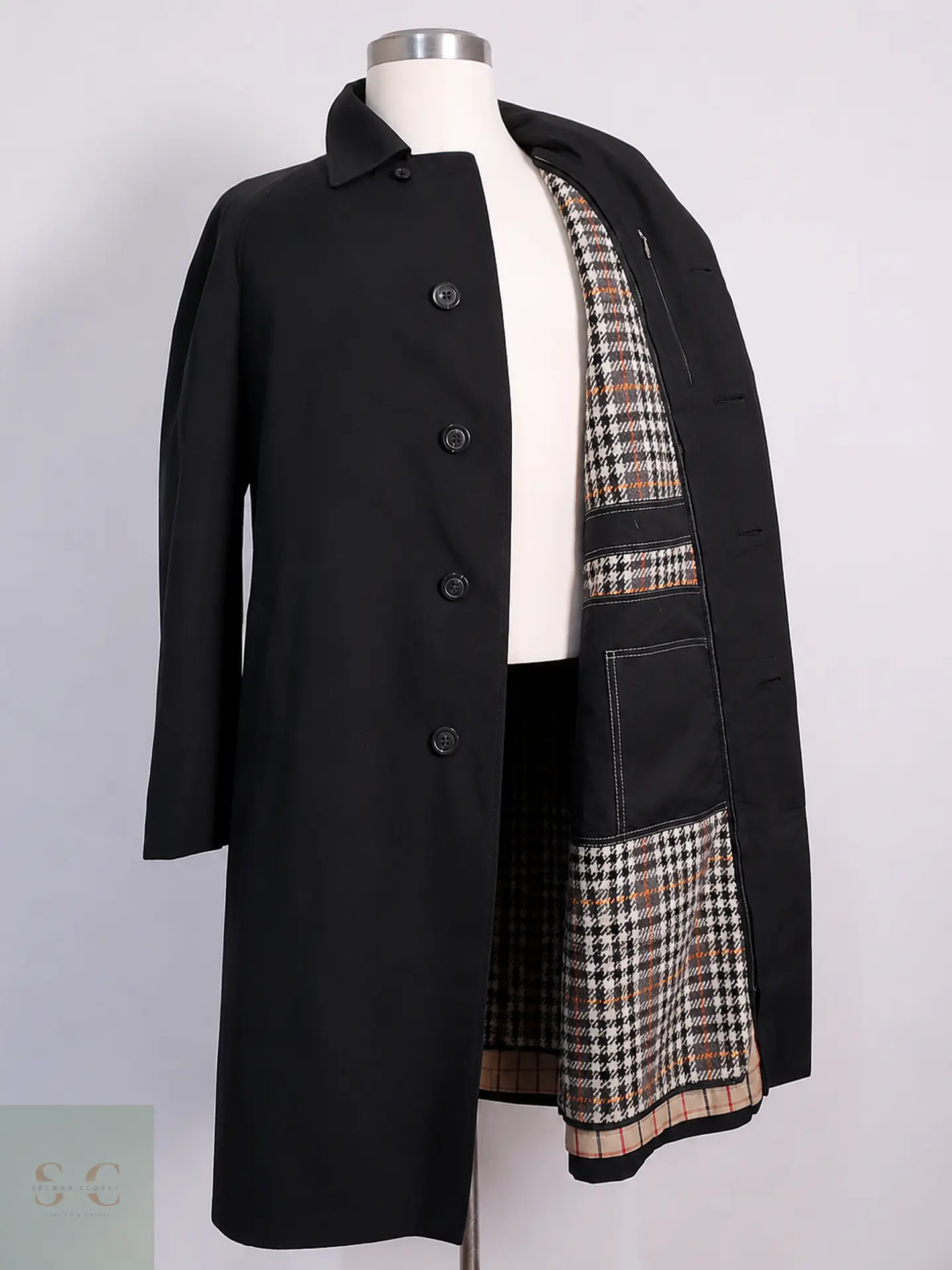 Trench Werther Gabardina Negra Hombre Premium – Talla L 1
