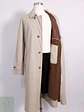 Trench Commander Beige Grisáceo Hombre Premium con Forro Desmontable – Talla 4XL - Miniatura 1