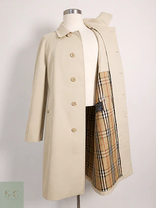 Trench Burberry Clásico Nova Check - Talla XL