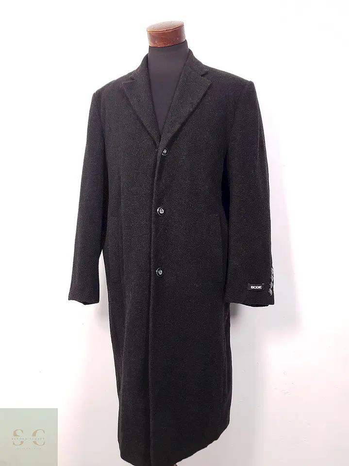 Abrigo Bogie Largo Plomo Marengo 70% Lana - Talla LXL 2