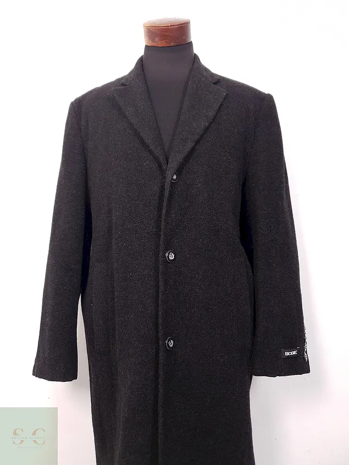 Abrigo Bogie Largo Plomo Marengo 70% Lana - Talla LXL 3
