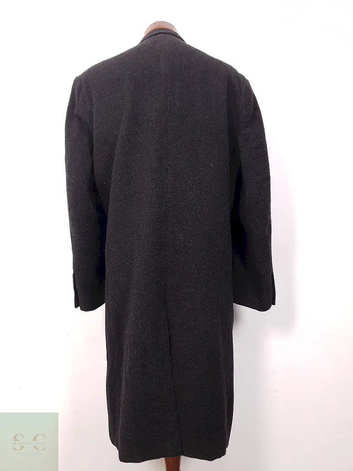 Abrigo Bogie Largo Plomo Marengo 70% Lana - Talla LXL 12