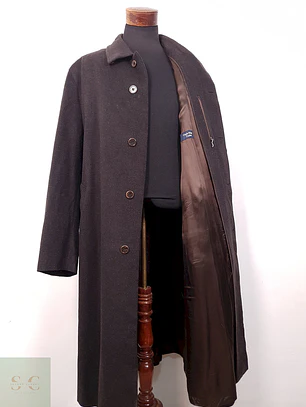 Abrigo Largo Schneiders Café 80% Lana Virgen - Talla 2XL