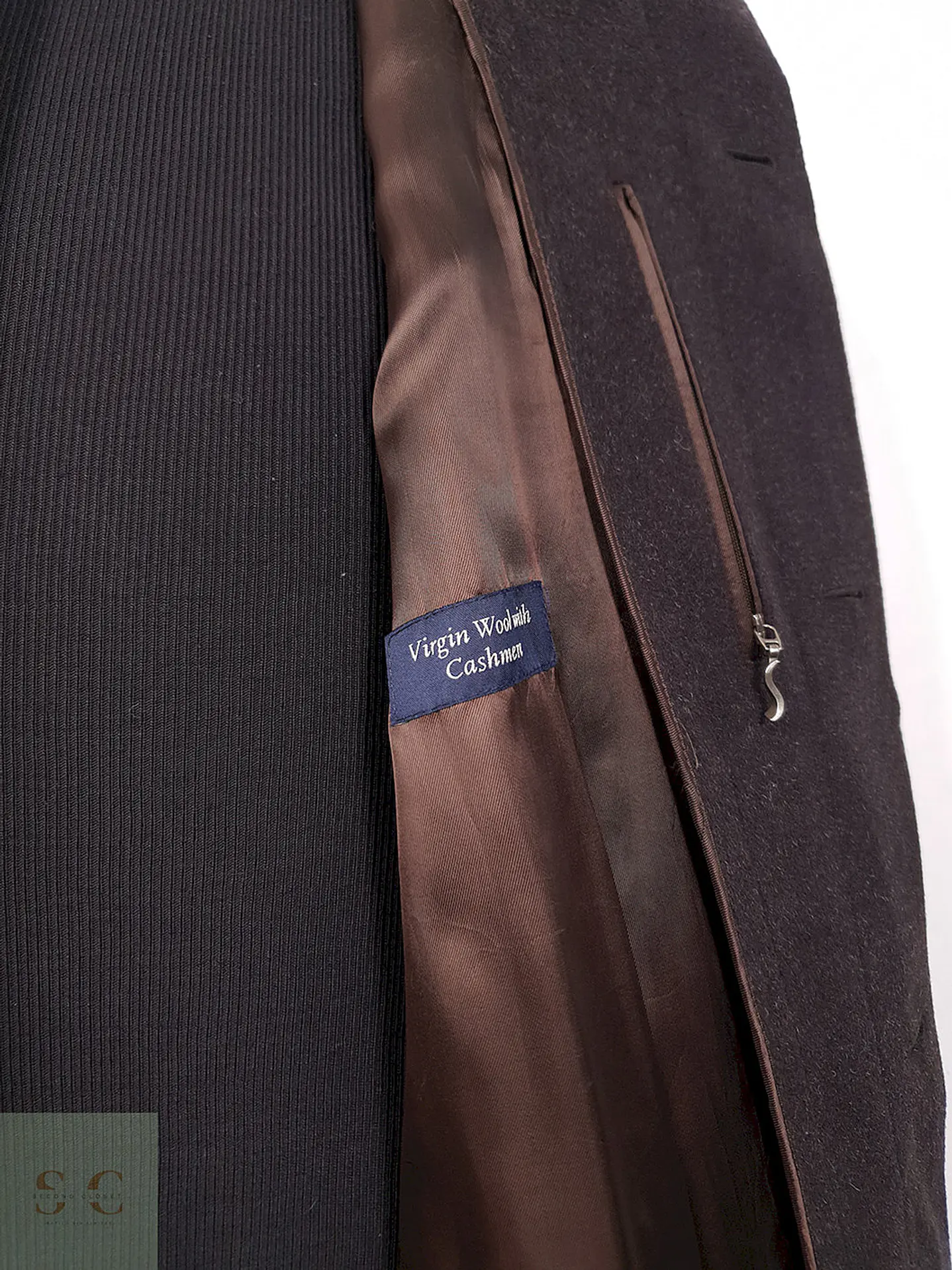 Abrigo Largo Schneiders Café 80% Lana Virgen - Talla 2XL 5