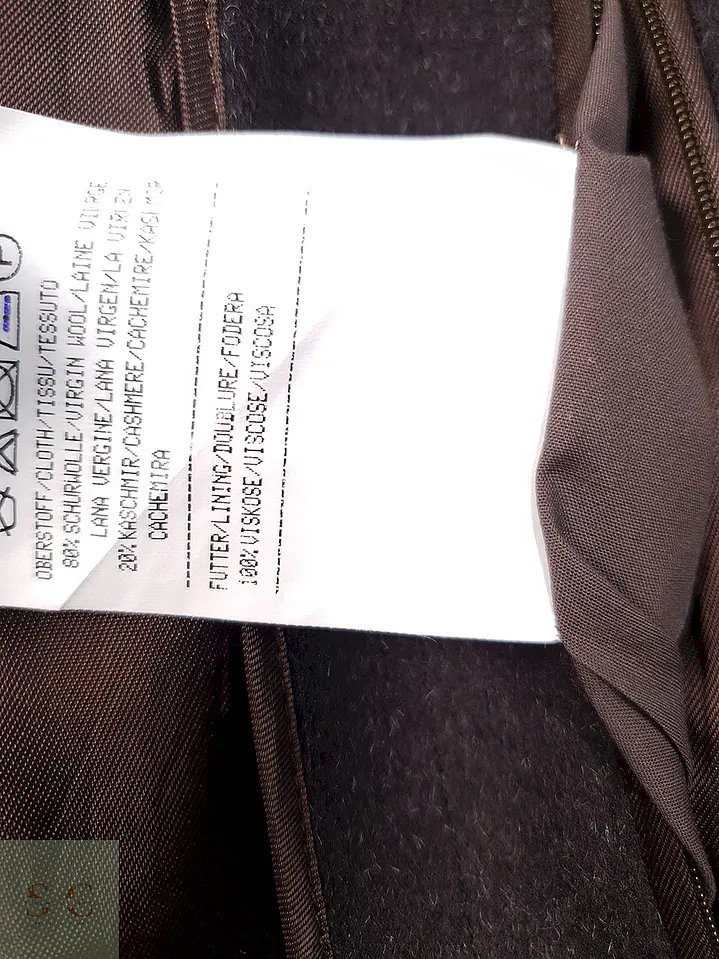 Abrigo Largo Schneiders Café 80% Lana Virgen - Talla 2XL 7
