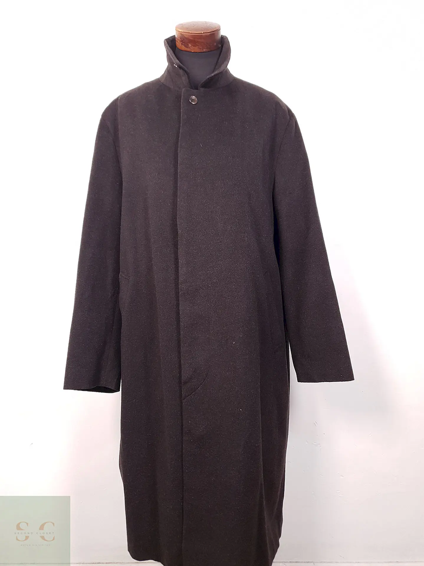 Abrigo Largo Schneiders Café 80% Lana Virgen - Talla 2XL 11