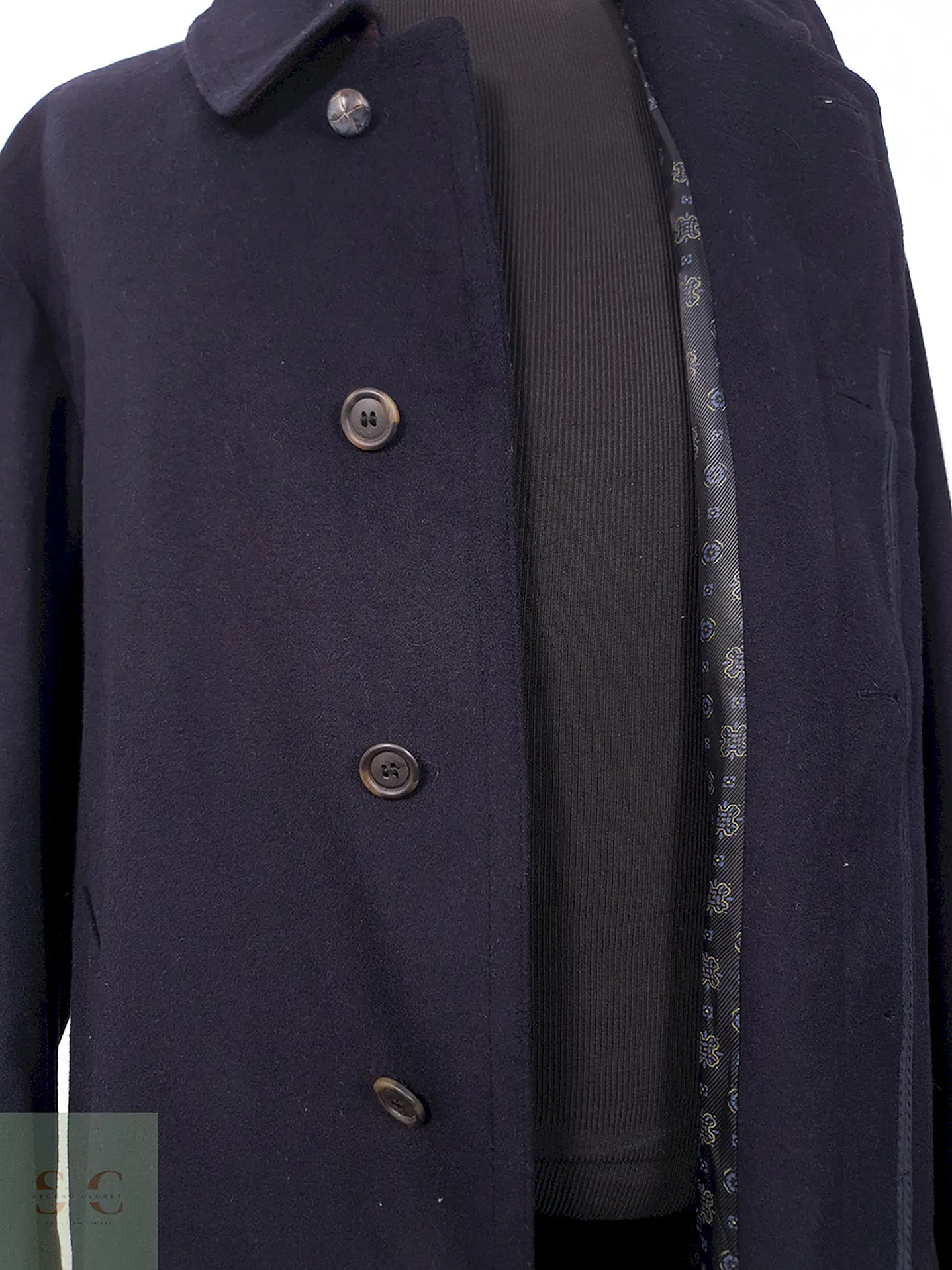 Abrigo Loden Largo Azul Bugatti Alpen Loden - Talla XXL 4