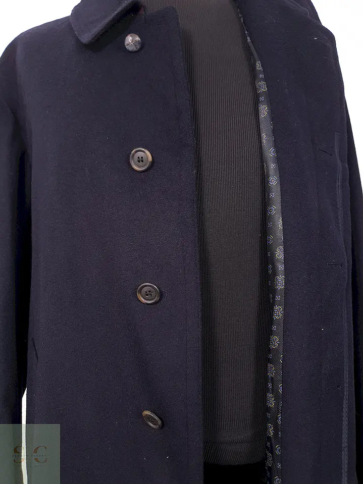 Abrigo Loden Largo Azul Bugatti Alpen Loden - Talla XXL 4