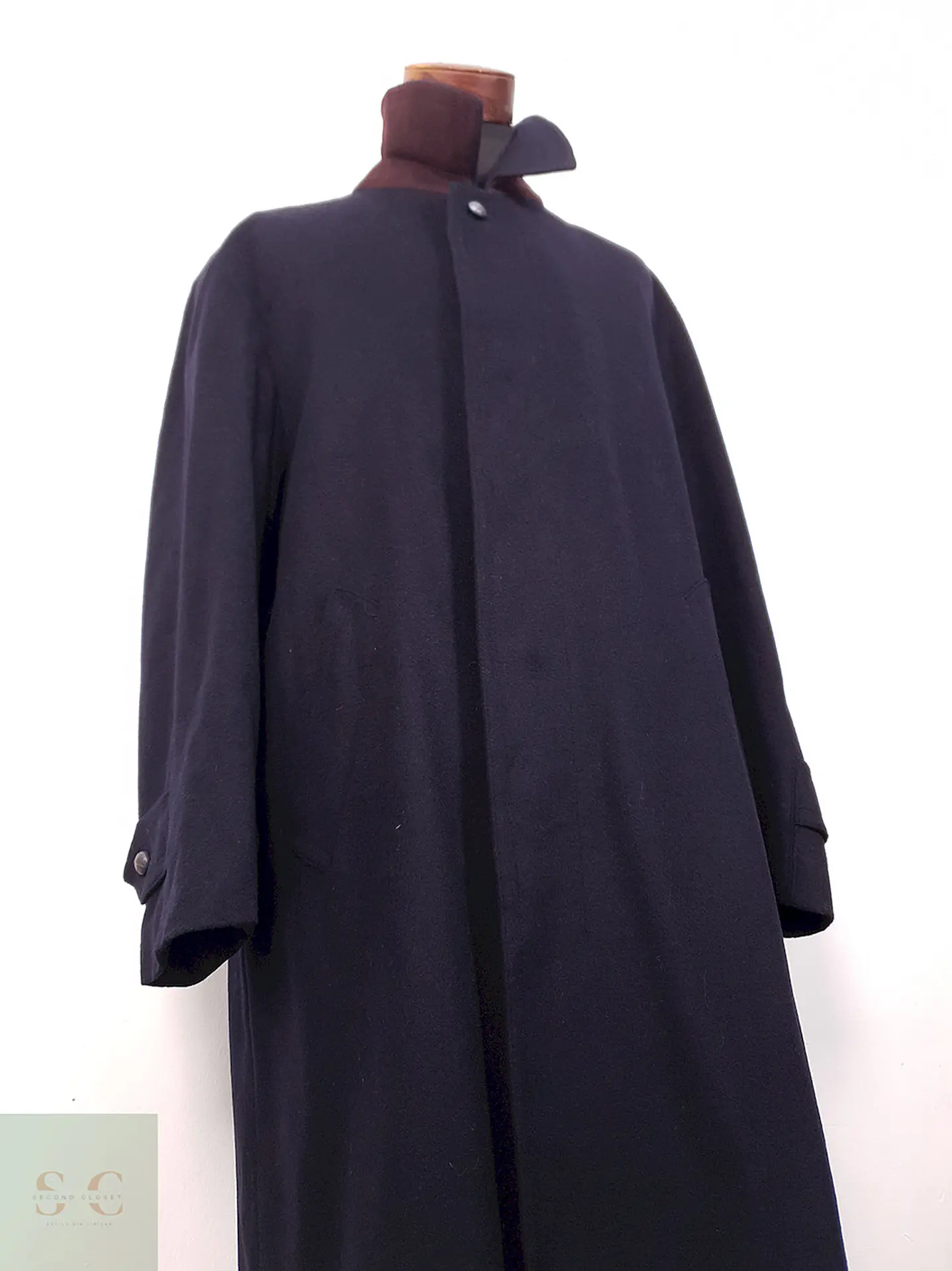 Abrigo Loden Largo Azul Bugatti Alpen Loden - Talla XXL 11