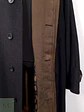 Abrigo Largo Blicker Plomo Mezcla Lana Cordero - Talla 3XL - Miniatura 4