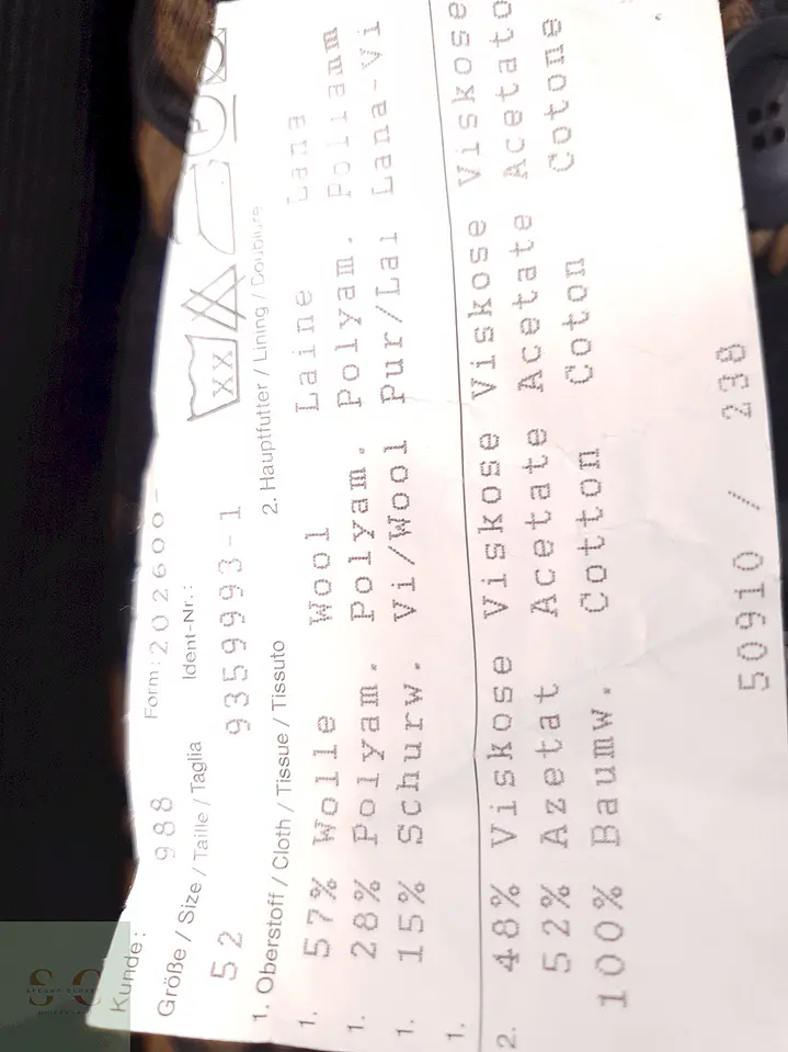 Abrigo Largo Blicker Plomo Mezcla Lana Cordero - Talla 3XL 11