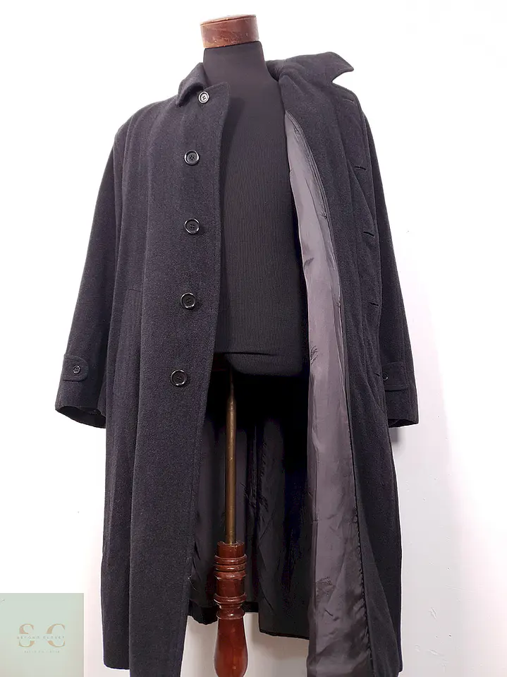 Trench Burberry Plomo 100% Lana - Talla XXL 5