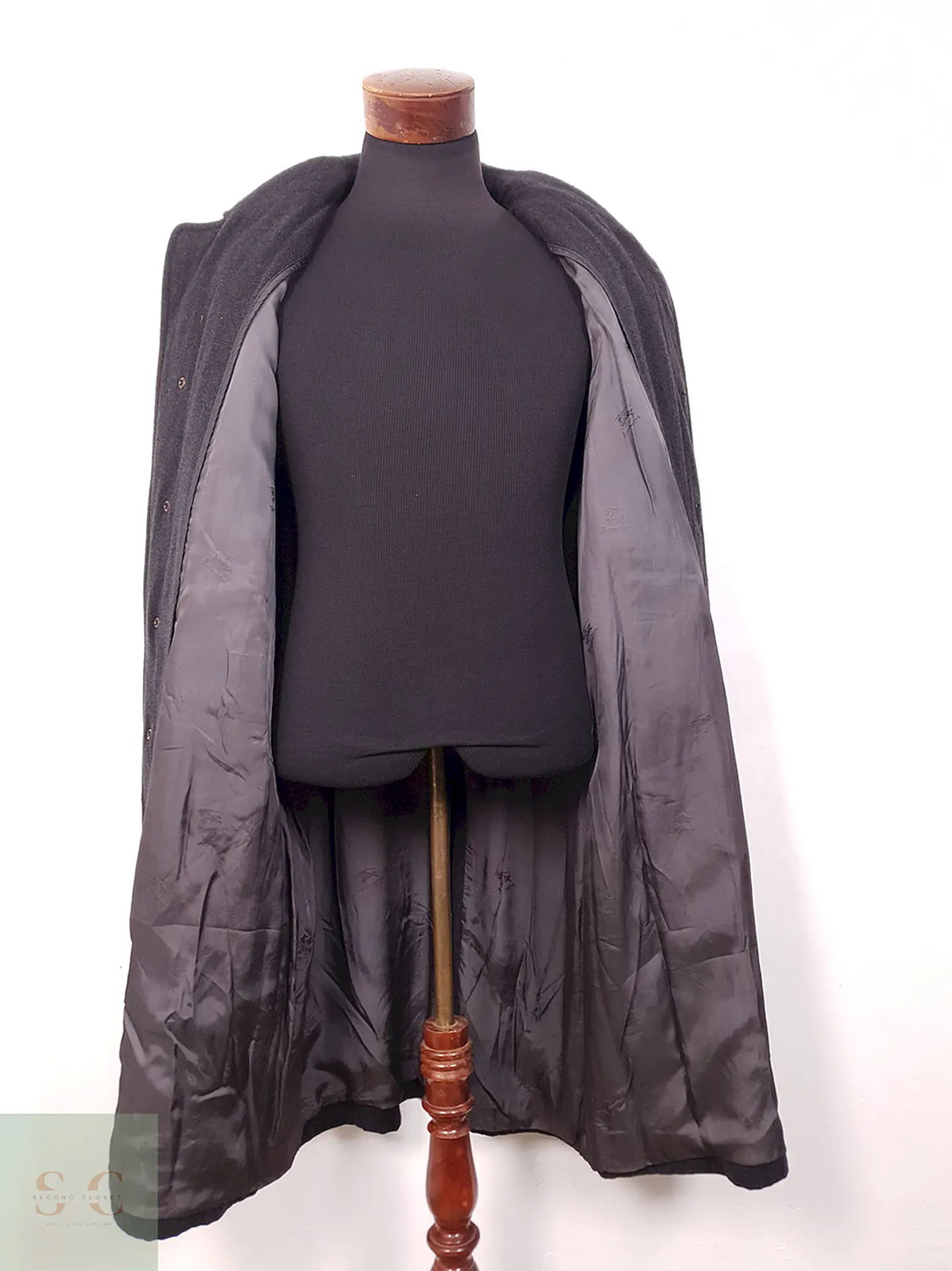 Trench Burberry Plomo 100% Lana - Talla XXL 10