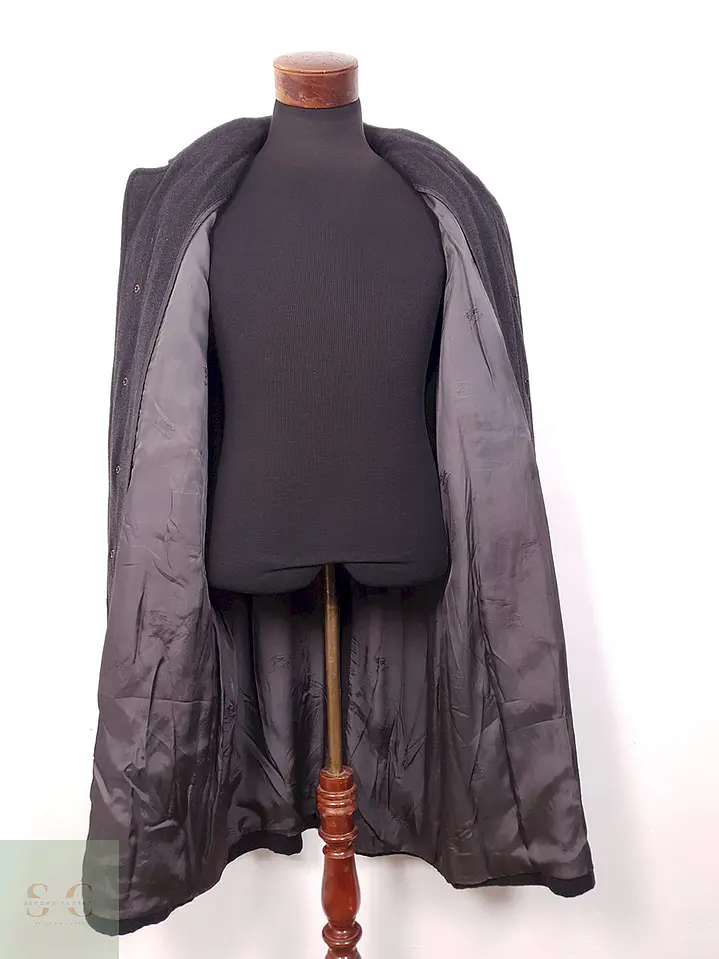 Trench Burberry Plomo 100% Lana - Talla XXL 10