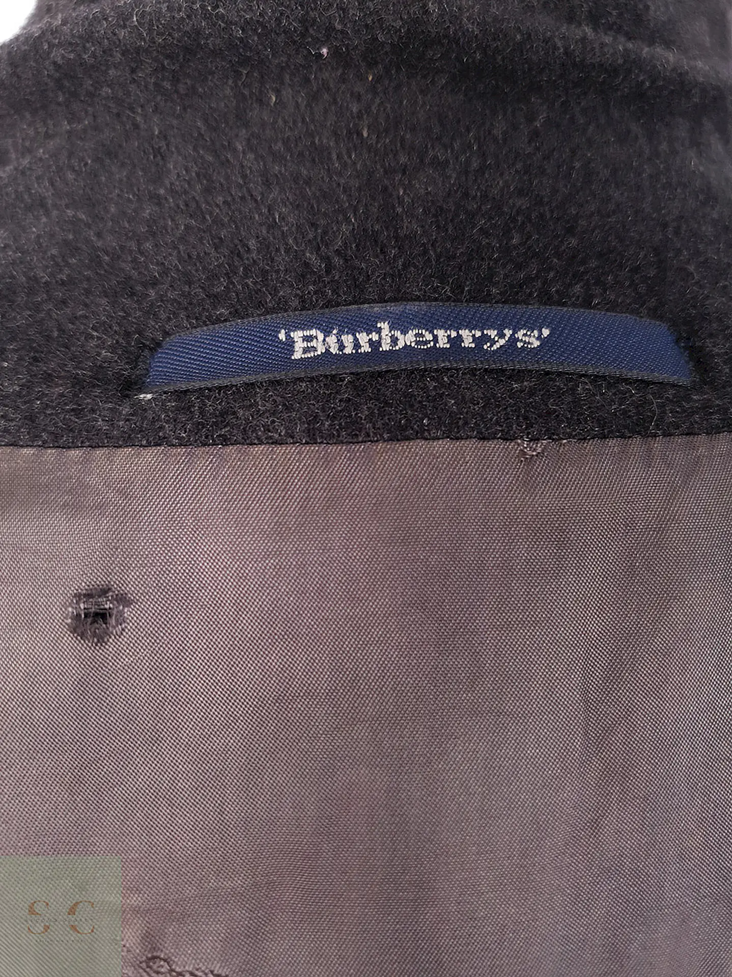 Trench Burberry Plomo 100% Lana - Talla XXL 16
