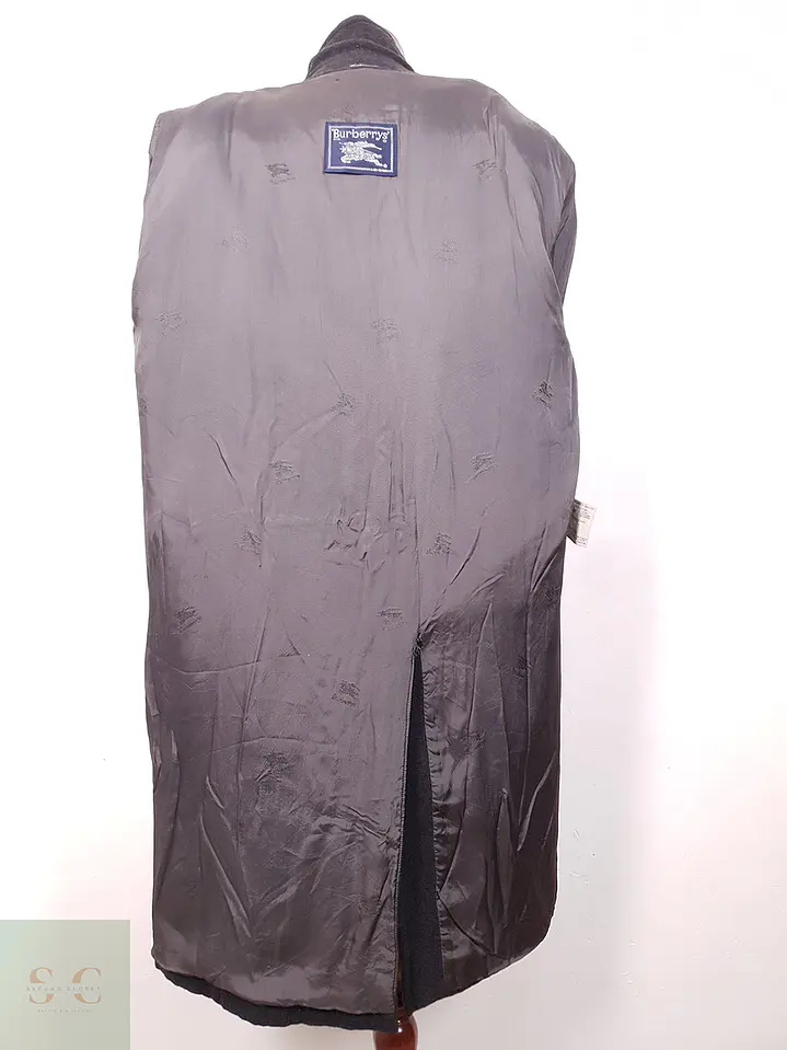 Trench Burberry Plomo 100% Lana - Talla XXL 18