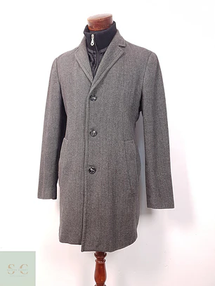 Abrigo Bogie Plomo Lana - Talla L