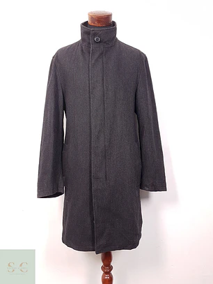 Abrigo Bugatti Plomo Lana Virgen y Cashmere - Talla L