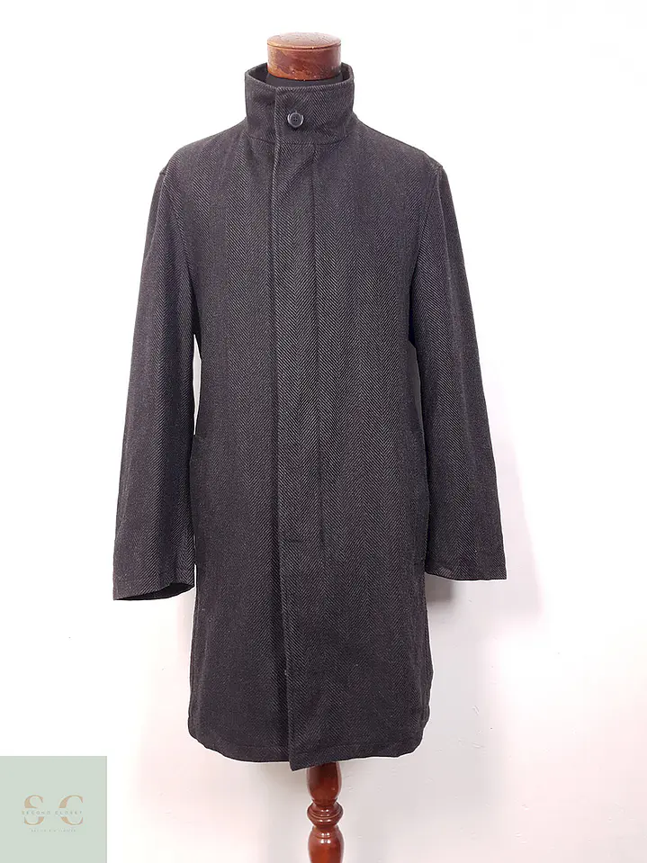 Abrigo Bugatti Plomo Lana Virgen y Cashmere - Talla L 1