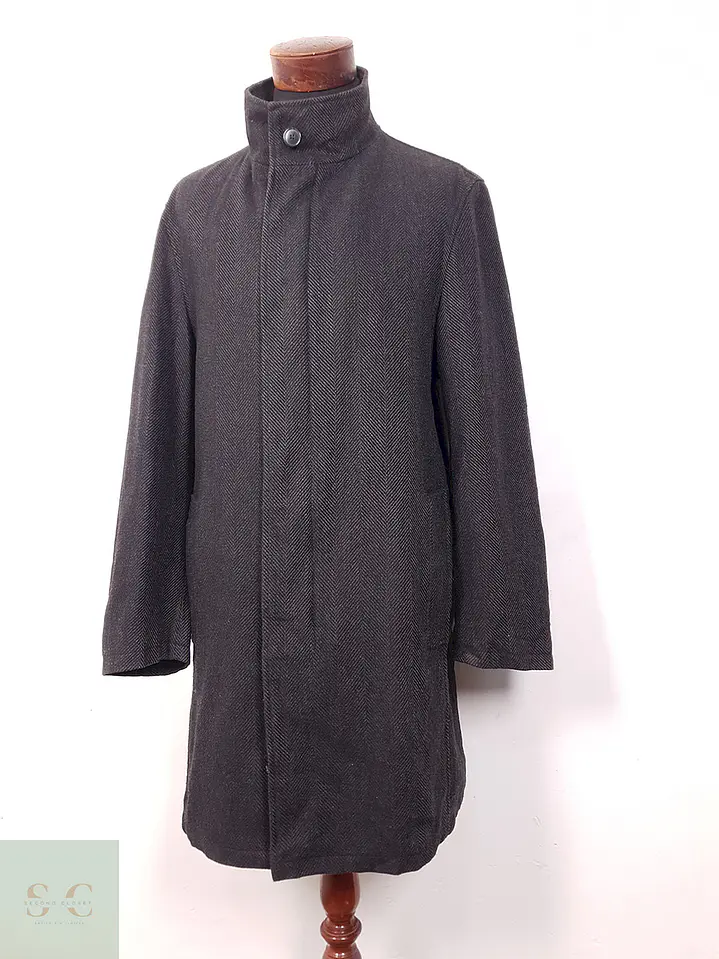 Abrigo Bugatti Plomo Lana Virgen y Cashmere - Talla L 2