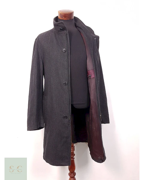 Abrigo Bugatti Plomo Lana Virgen y Cashmere - Talla L OFERTA