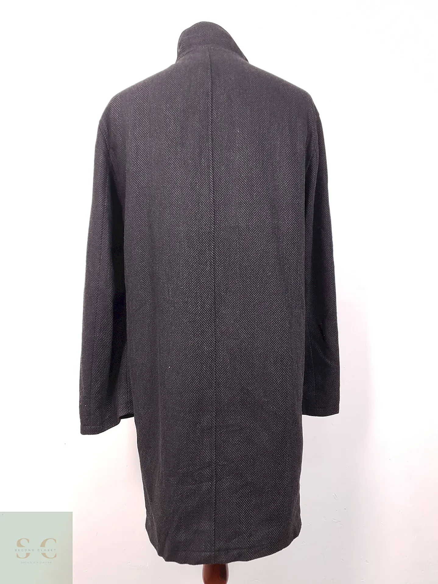 Abrigo Bugatti Plomo Lana Virgen y Cashmere - Talla L 12
