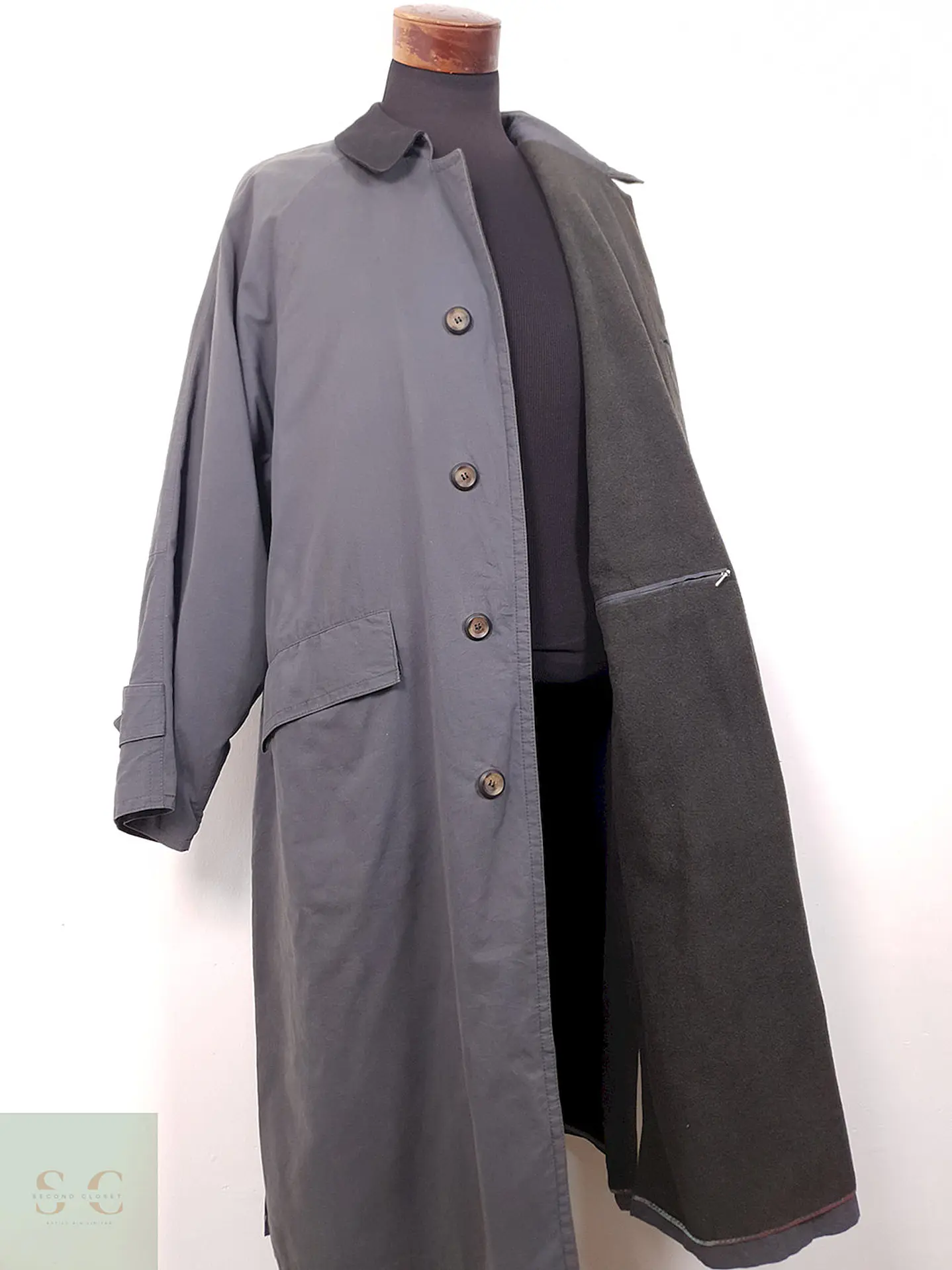 Gabardina Bugatti Plomo con Forro Térmico - Talla XXL 2