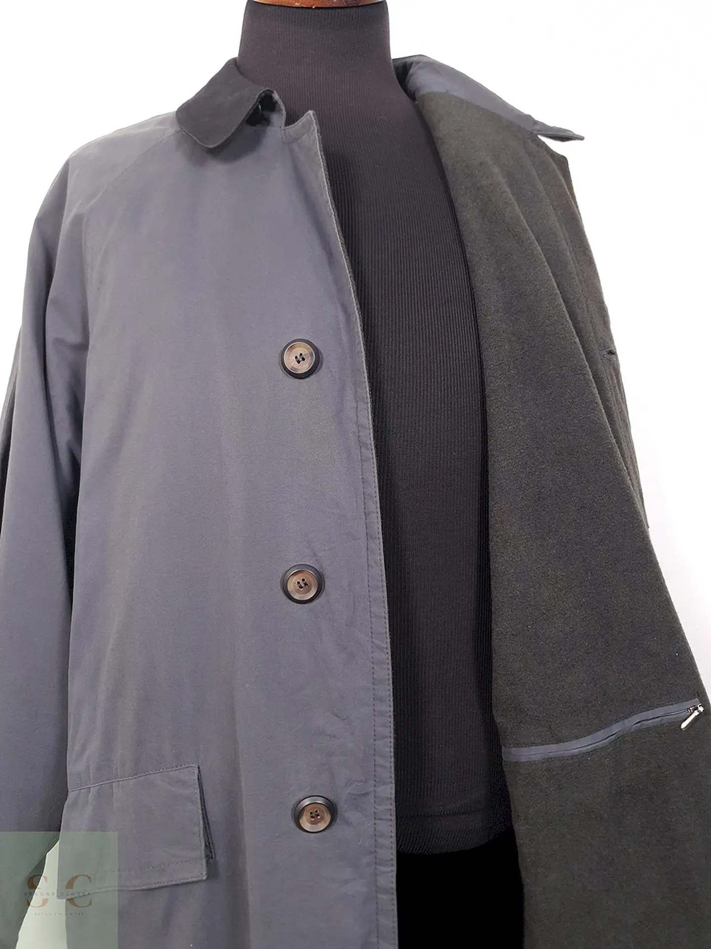 Gabardina Bugatti Plomo con Forro Térmico - Talla XXL 4